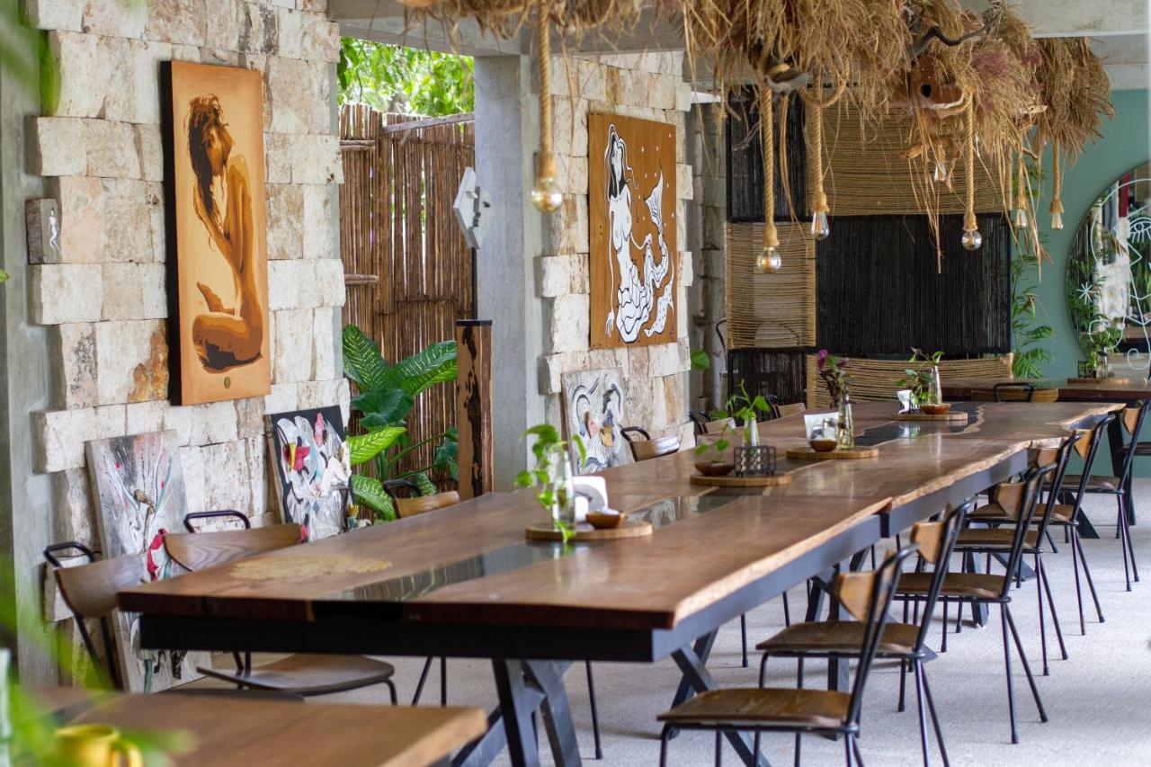 Hotel Makaaba Eco-Boutique Bacalar Exterior photo The restaurant at the resort